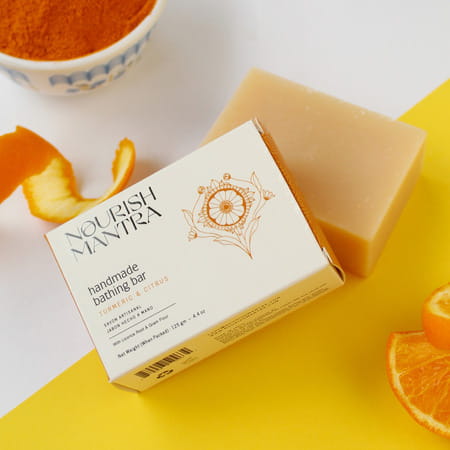 Nourish Mantra Turmeric & Citrus Handmade Bathing Soap 125g