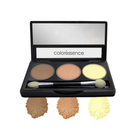 Coloressence Satin Eye Shades Pearl Pigment Smooth Formula Eyeshadow Makeup Palatte - Ombre 3.5gm