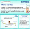 Newnik Cozymat Soft Water-Proof Reusable Mat (Size: 70Cm X 50Cm) Sky Blue Small