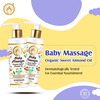 Mom & World Baby Massage Pure Organic Sweet Almond Oil Cold Pressed No Mineral Oil 200 Ml
