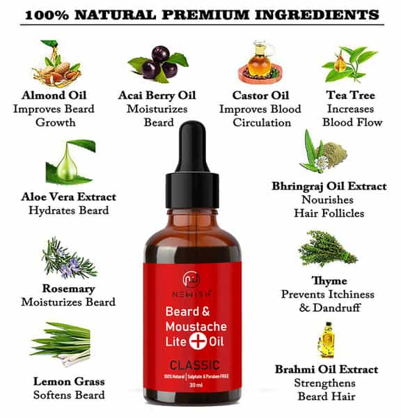 Newish Beard Oil Men For Original Growth 30Ml