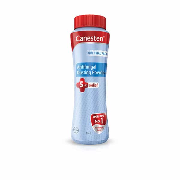 Canesten Antifungal Dusting Powder 5 In 1 Relief Formula For Fungal And Skin Infection -50Gm