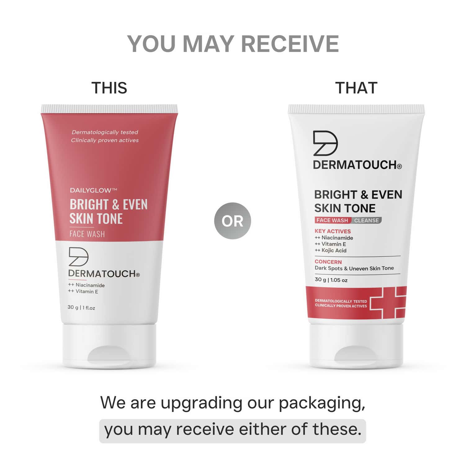 Dermatouch Dailyglow Bright & Even Skin Tone Face Wash - 30g