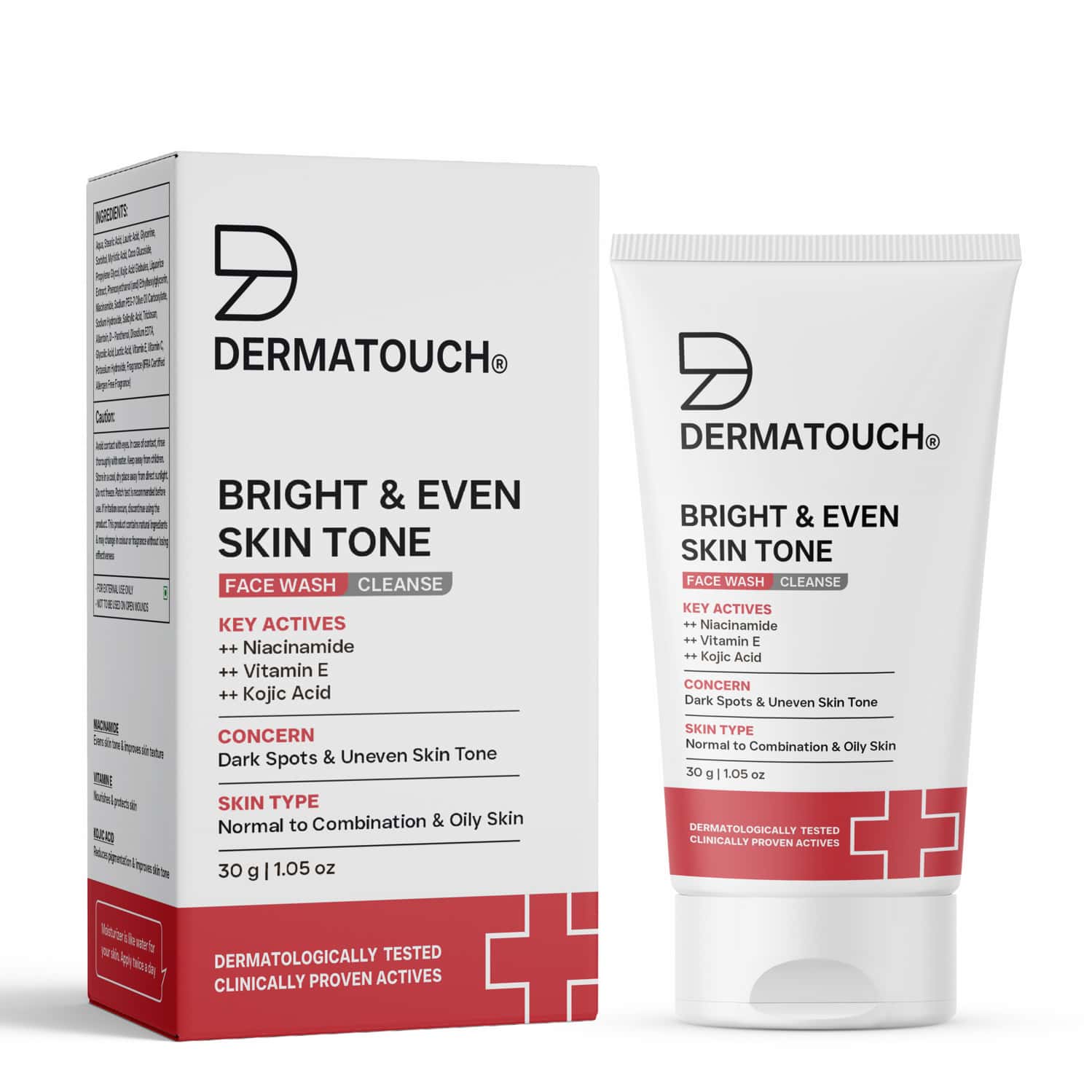 Dermatouch Dailyglow Bright & Even Skin Tone Face Wash - 30g
