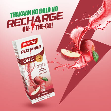 Revital Recharge Ors Apple Flavour Tetrapack 200 Ml