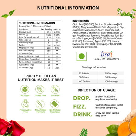 Vegan Greens Relax Calm Unwind Your Day. Calm Daily Stress, Better Mood &Sleep 25 Effer., Watermelon