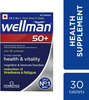 Wellman 50+ - Health Supplements (More Than 30 Nutrients) With Wellman 30 Tablet Free
