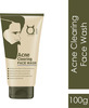 Qraa Men Acne Clearing Face Wash For Men-With Turmeric And Tea Tree Oil -100 G