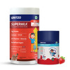 Gritzo Supermilk Growth+ (13+Y Boys) (Double Chocolate | 400G) & Super Gummies (Strawberry)