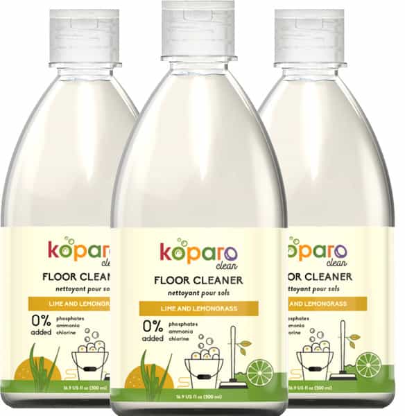 Koparo Floor Cleaner Infused With Teatree Oil|Lime & Lemon Grass Baby Safe & Pet Friendly 500 Ml X 3
