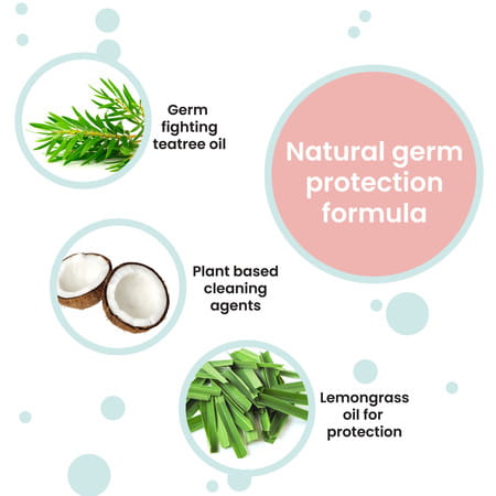 Koparo Floor Cleaner Infused With Teatree Oil|Lime & Lemon Grass Baby Safe & Pet Friendly 500 Ml X 3