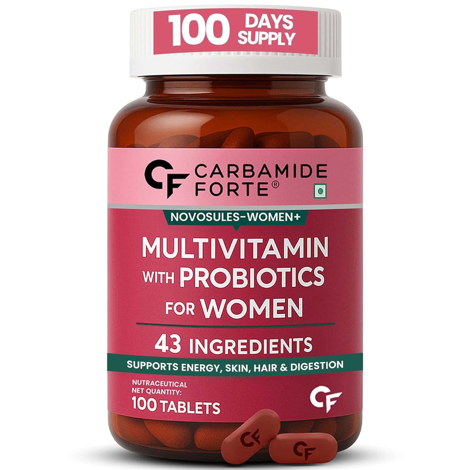 Carbamide Forte Multivitamin Tablets For Women With 43 Ingredients-100 Tablets