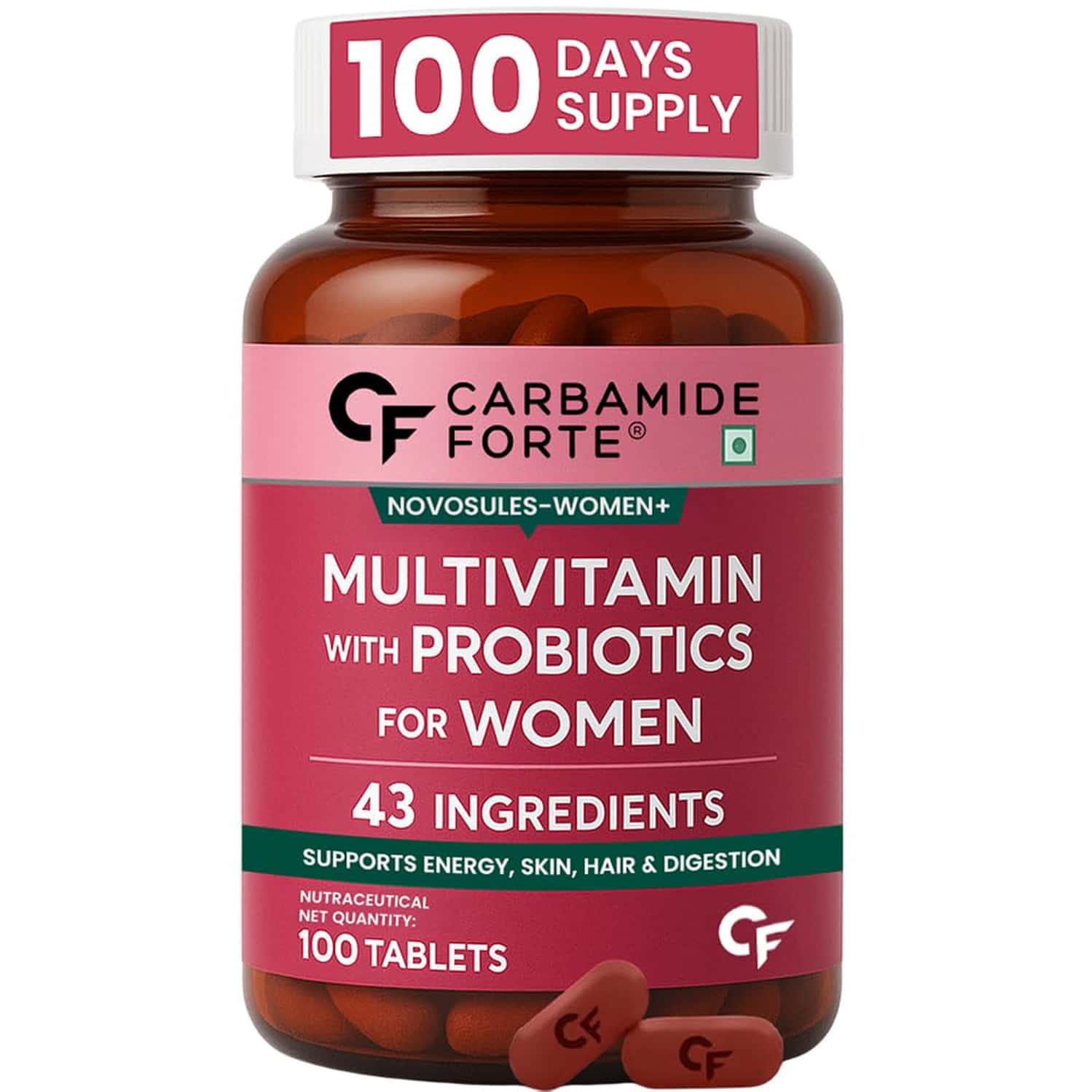 Carbamide Forte Multivitamin Tablets For Women With 43 Ingredients-100 Tablets