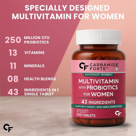 Carbamide Forte Multivitamin Tablets For Women With 43 Ingredients-100 Tablets