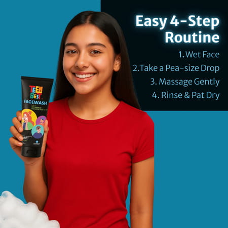 Healthbest Teenbest 2% Salicylic Acid Face Wash For Teens Fights Acne Pimples & Blackheads - 100ml