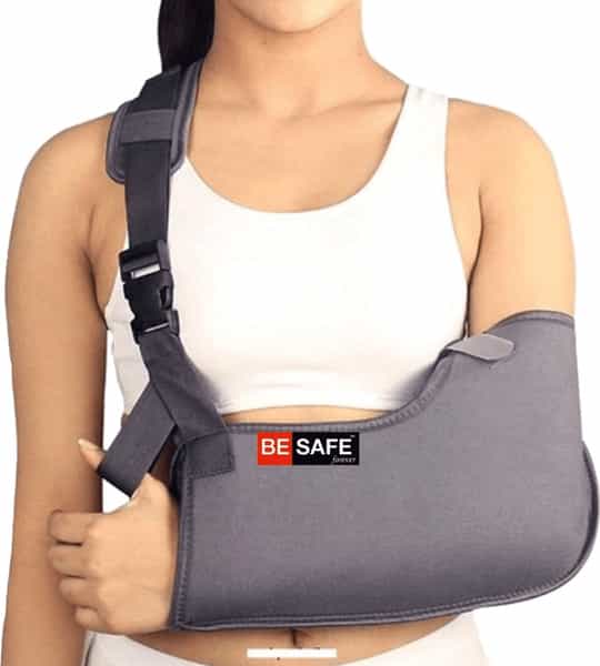 Besafe Forever Arm Sling/ Supporter/ Brace For Fracture Pain Relief M Grey