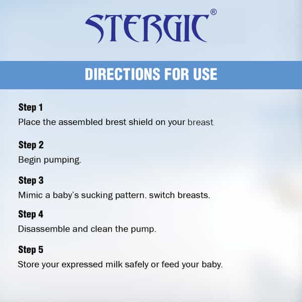 Stergic Next Comfy Manual Breast Pump With Silicon Breast Shield | 3 Intensity Levels Soft & Gentle