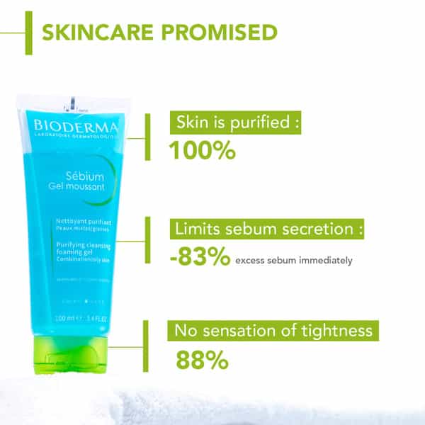 Bioderma Sebium Gel Moussant Cleansing Foaming Gel Combination/Oily Skin 200Ml