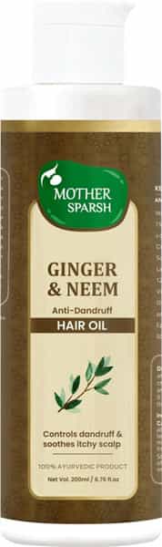 Mother Sparsh Ginger & Neem Anti Dandruff Hair Oil-200 Ml