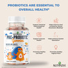 Nutrazee Probiotic Gummies Supplement For Kids & Adults|No Added Sugar | Orange Flavour (30G)