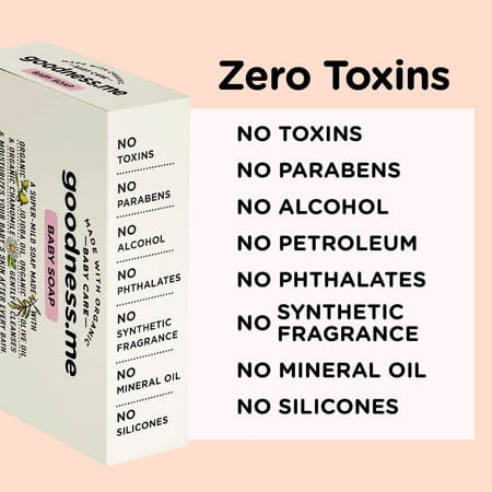 Goodness.Me Certified Organic Moisturizing Baby Soap For Sensitive Skin 100gms