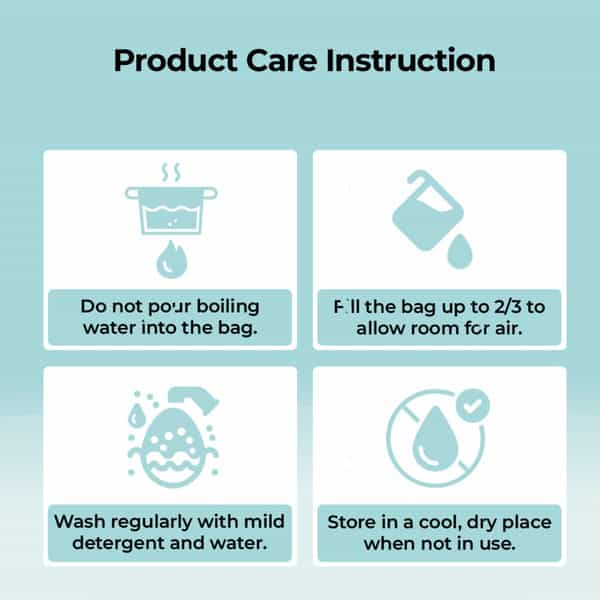 Pharmeasy Hot Water Bag - Relieves Pain - Relaxes Sore Muscles - Improves Blood Supply - Blue - 2L