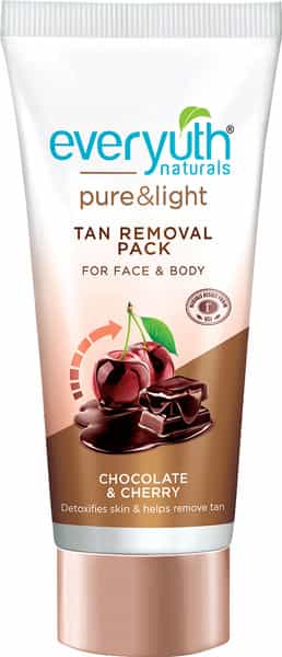 Everyuth Naturals Pure & Light Tan Removal Choco Cherry Face Pack 50 G Tube
