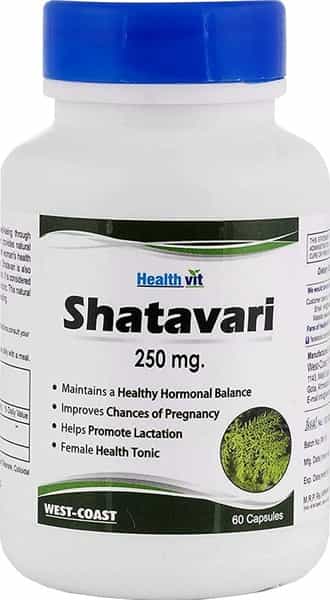 Healthvit Shatavari Powder 250 Mg -60 Capsules