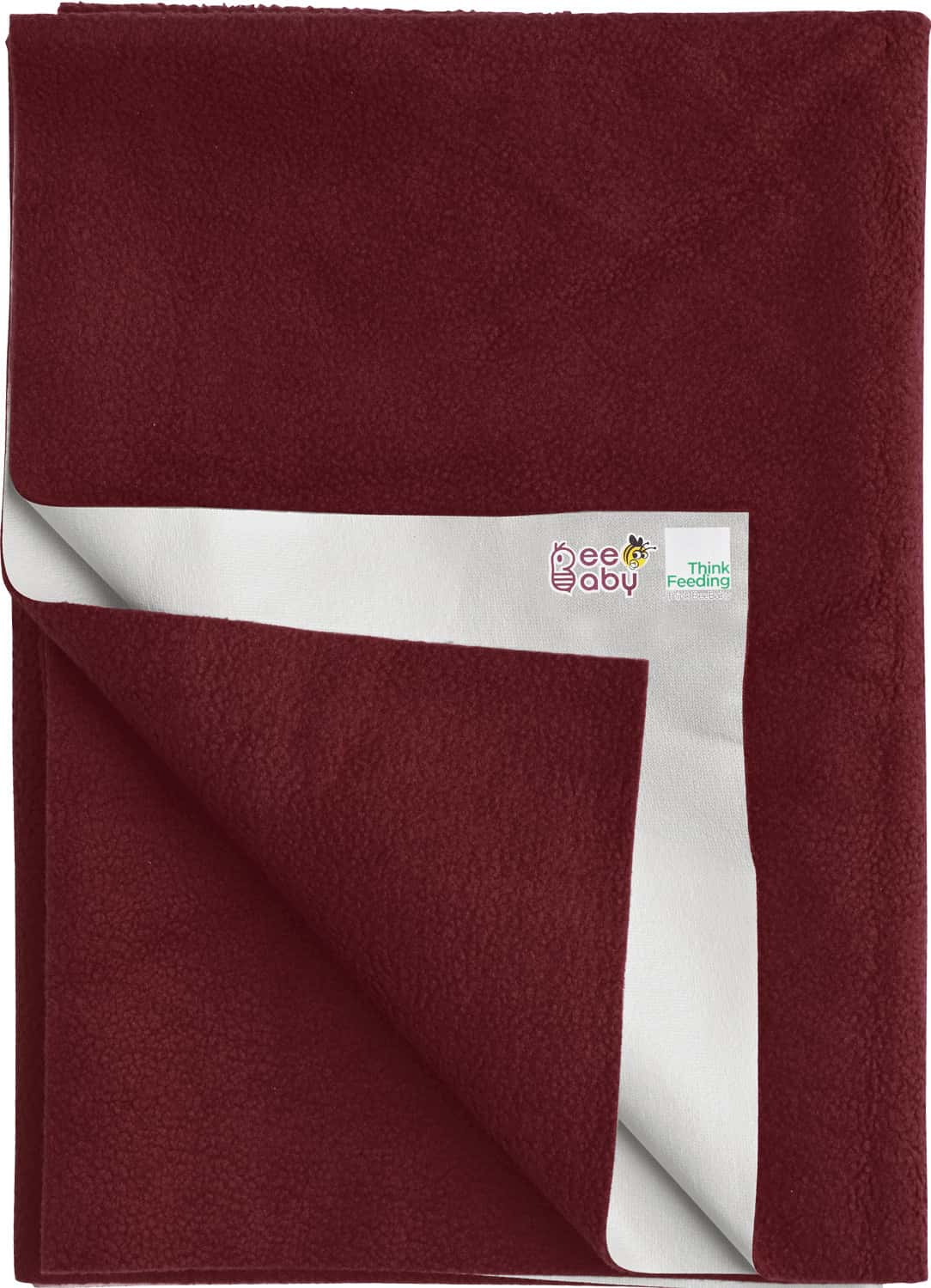 Beebaby Ultradry Waterproof Baby Bed Protector / Dry Sheet Medium Size - (70 Cm X 100 Cm) Maroon