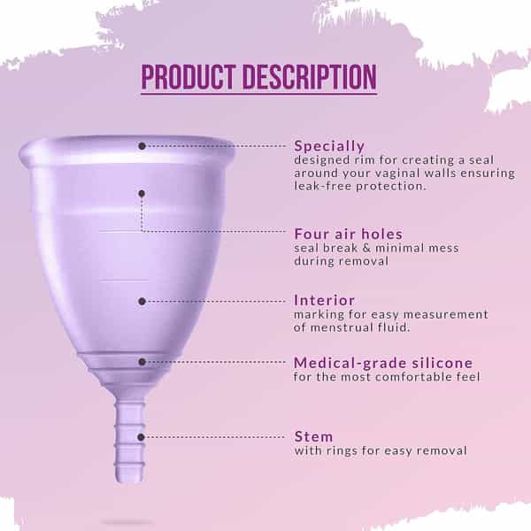 Sirona Reusable Menstrual Cup For Women - Large Size With Pouch (Pack Of 2)