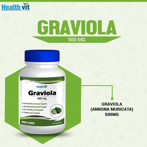 Healthvit Graviola 500Mg -60 Capsules