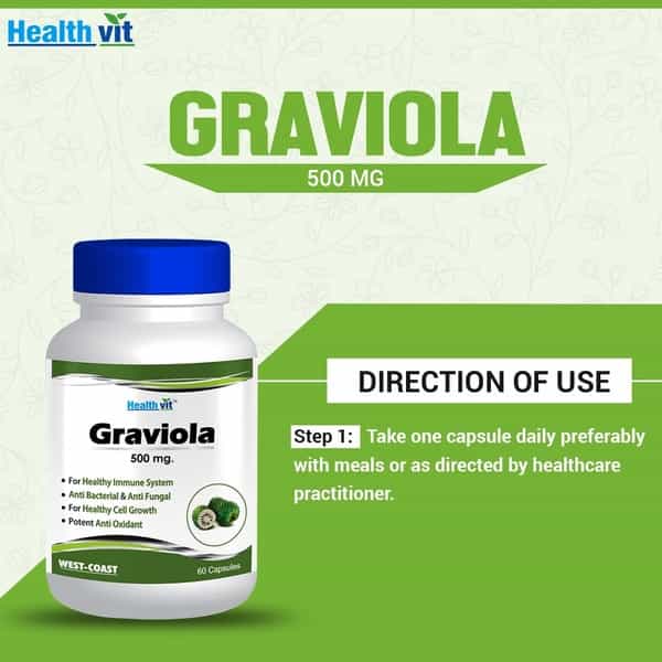 Healthvit Graviola 500Mg -60 Capsules