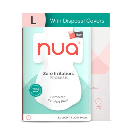 Nua Ultra-Soft Sanitary Pads | Large | Box | 12 Pads