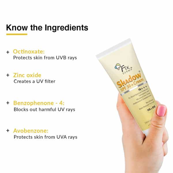 Fixderma Shadow Spf 30+ Pa+++ Tube Of 75Gm Cream