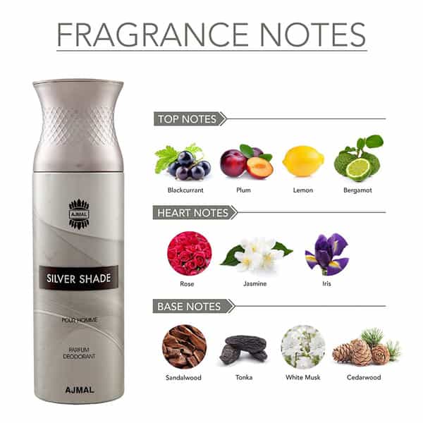 Ajmal 1 Silver Shade For Men And 3 Persuade For Men & Women Deodorants Each 200Ml Pack Of 4