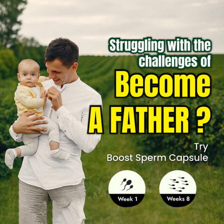 Cipzer Boost Sperm 60 Capsules | Supports Male Fertility| Sperm Health & Reproductive Wellness