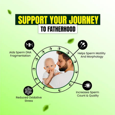 Cipzer Boost Sperm 60 Capsules | Supports Male Fertility| Sperm Health & Reproductive Wellness