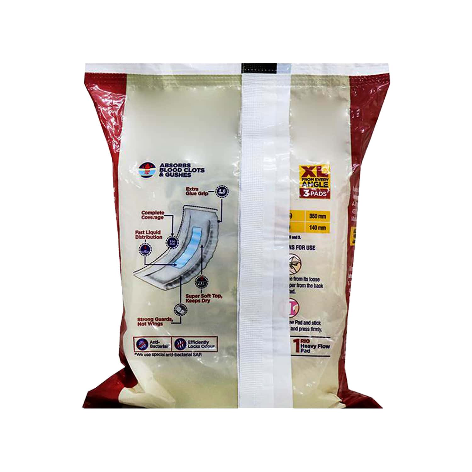 Buy Rio Heavy Flow Pads Pack Of 3 Online at Flat 18 OFF* PharmEasy