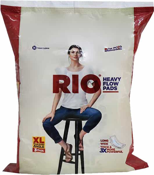 Rio Heavy Flow Pads - Pack Of 3 Xl Size