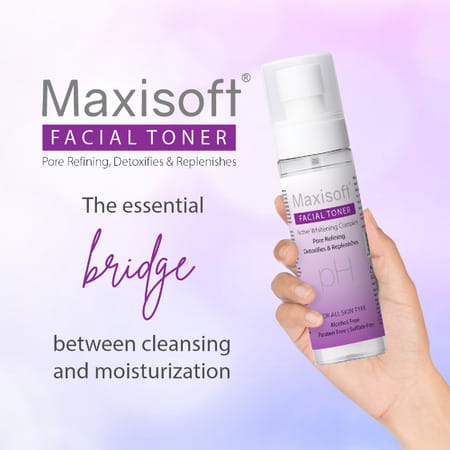 Maxisoft Facial Toner | All Skin Types |Cleanses Pores| Hydrates Skin | (100 Ml Pack Of 1)