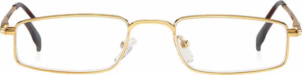 Klar Eye Full Rim Rectangle Reading Glasses Men And Women Powers +0.75 To +3.50+3.25 Power Gold