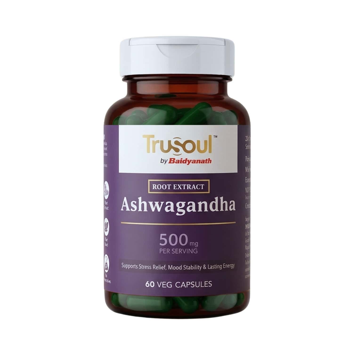 Baidyanath Trusoul Ashwagandha Capsules 60s | Stress & Vitality