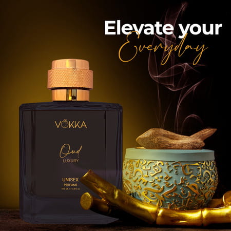 Vokka Oud 100 Ml | Unisex Luxury Long Lasting Perfume For Men & Women | Edp Fragrance For Gift