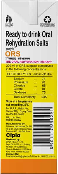 Prolyte Ors Lemon Drink Tetrapack (200 Ml)
