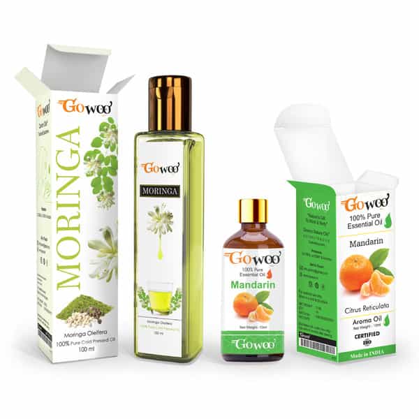 Pack Of 2 M&Arin Essential Oil & Moringa Seed Carrier Oil - 100% Pure & Natural Oil