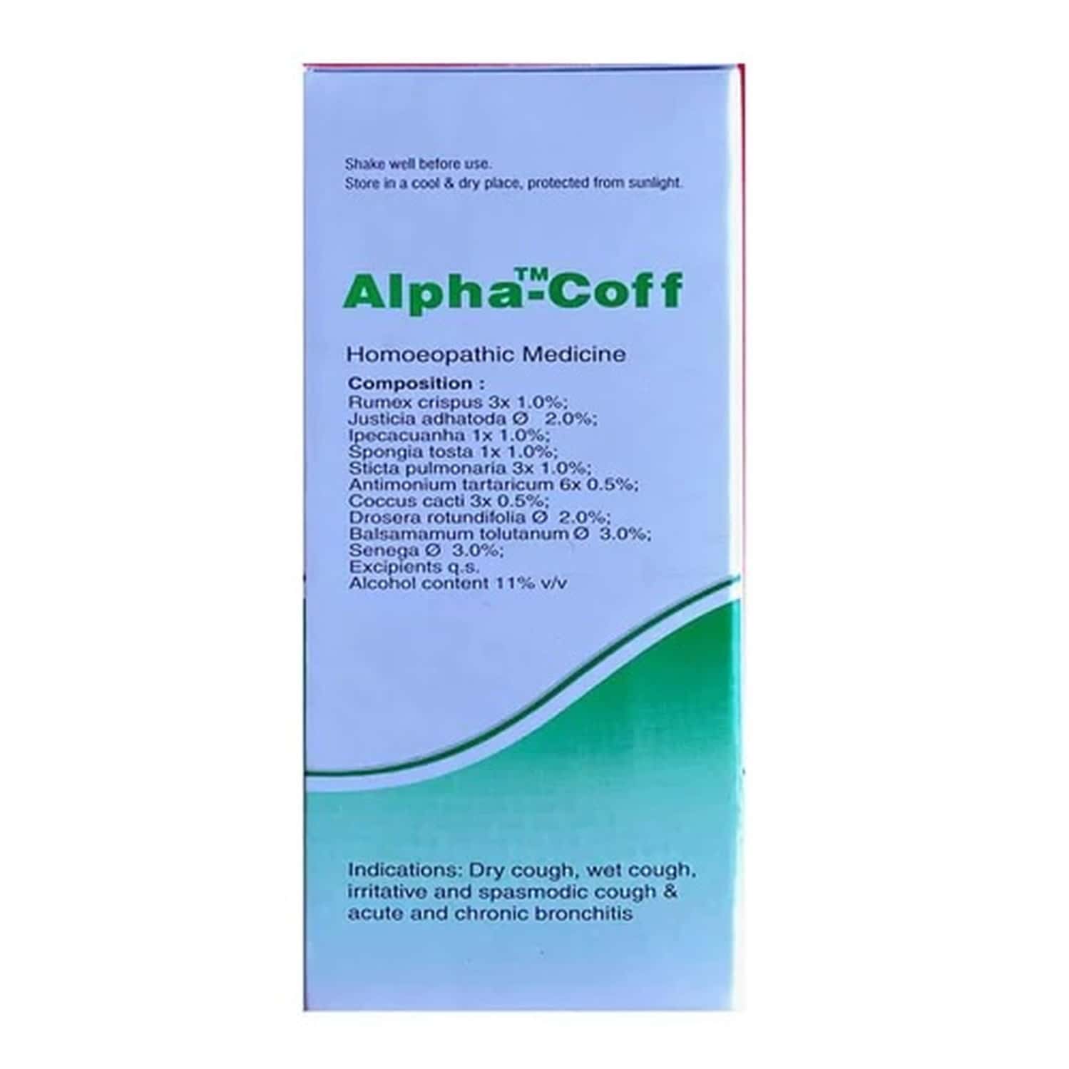 Buy DR WILLMAR SCHWABE INDIA ALPHACOFF COUGH SYRUP (PACK OF 2) Online