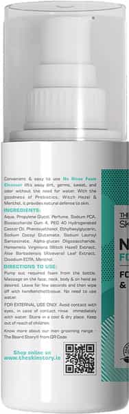 The Skin Story Non-Alcoholic No Rinse Foam Cleanser | Aloe Vera & Witch Hazel For Face | Body 50Ml
