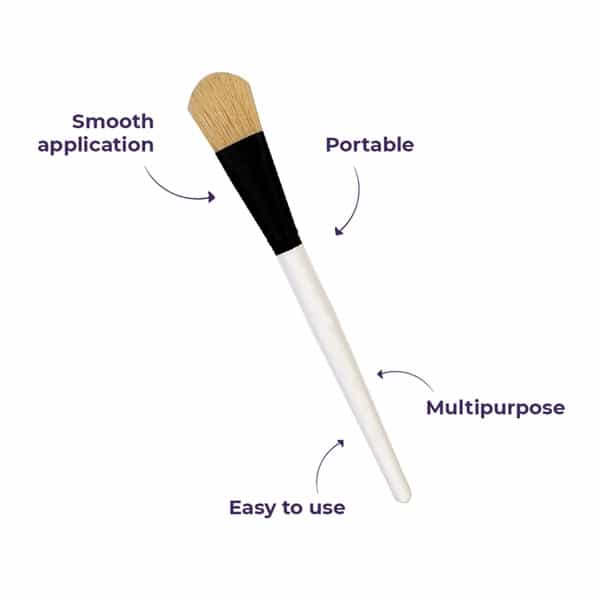 Sanfe Selfly Face Pack Brush 1 Piece Superior Quality Hair Flat Face Pack Brush