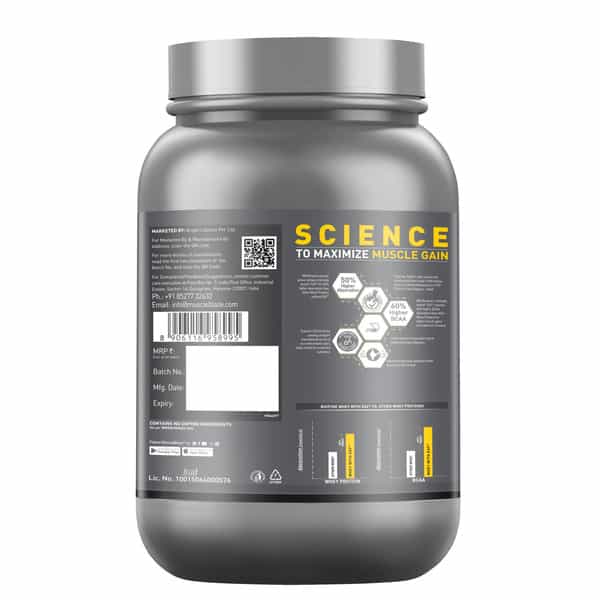 Muscleblaze Biozyme Performance Whey Protein Powder | Chocolate Hazelnut (1Kg) | 25G Protein