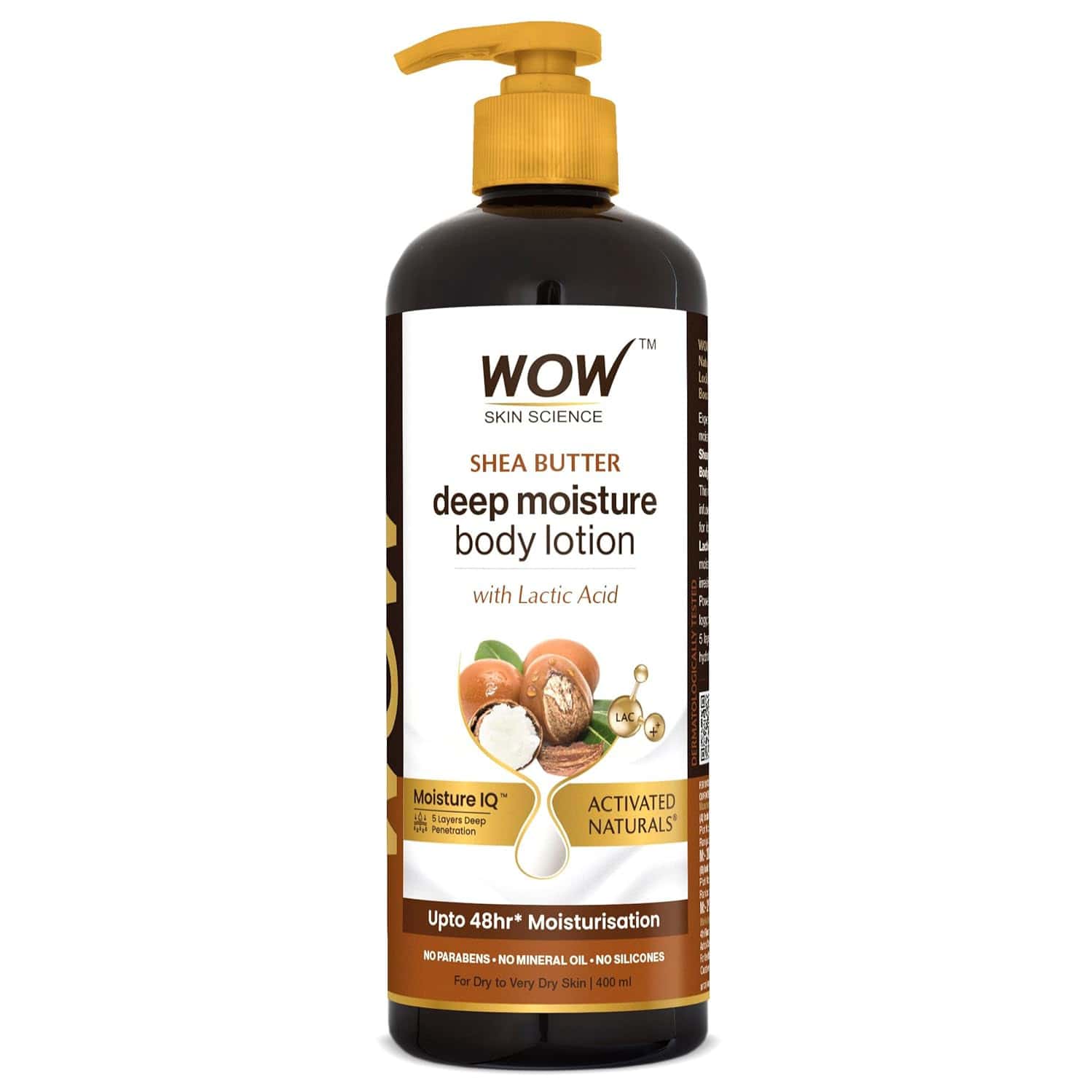 Wow Skin Science Shea & Cocoa Butter Body Lotion 400 Ml